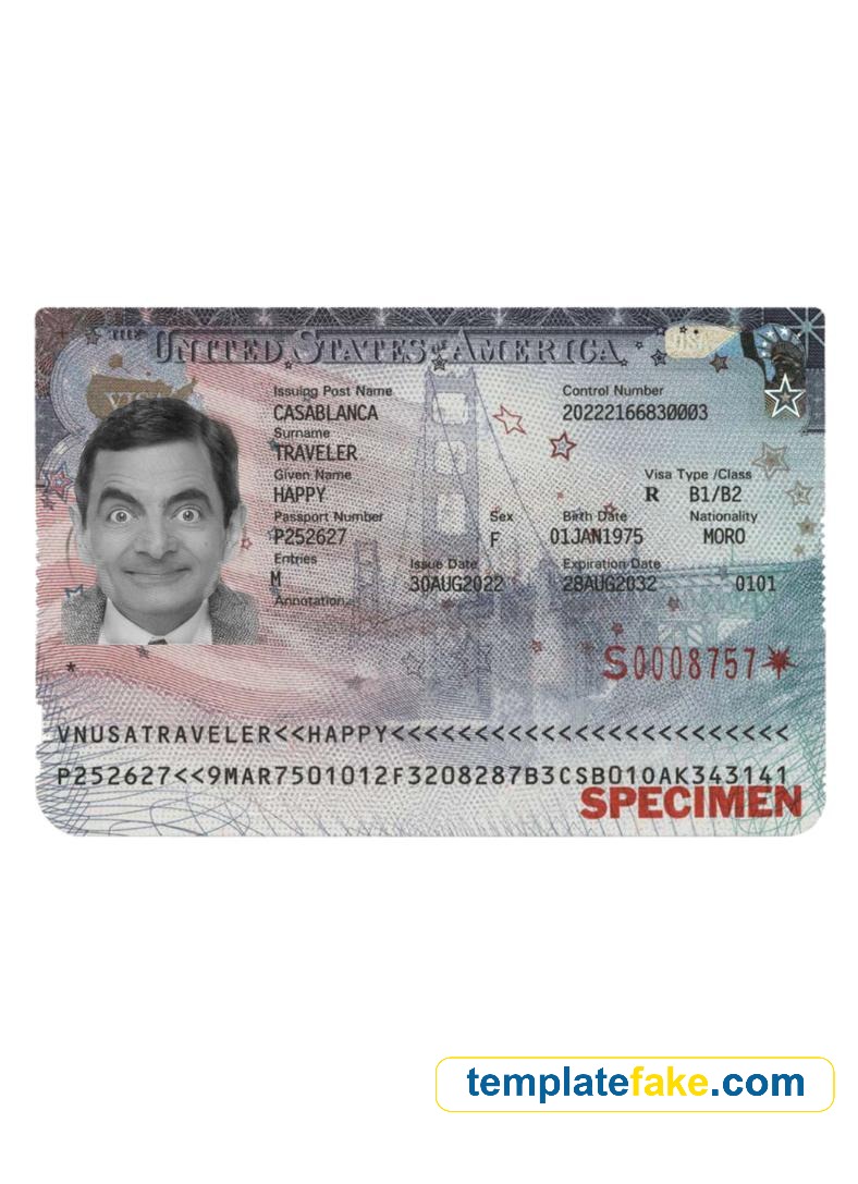 UK Visa Template PSD [Fake United Kingdom Travel Doc]